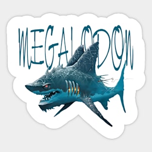 shark dangerous waters01 Sticker